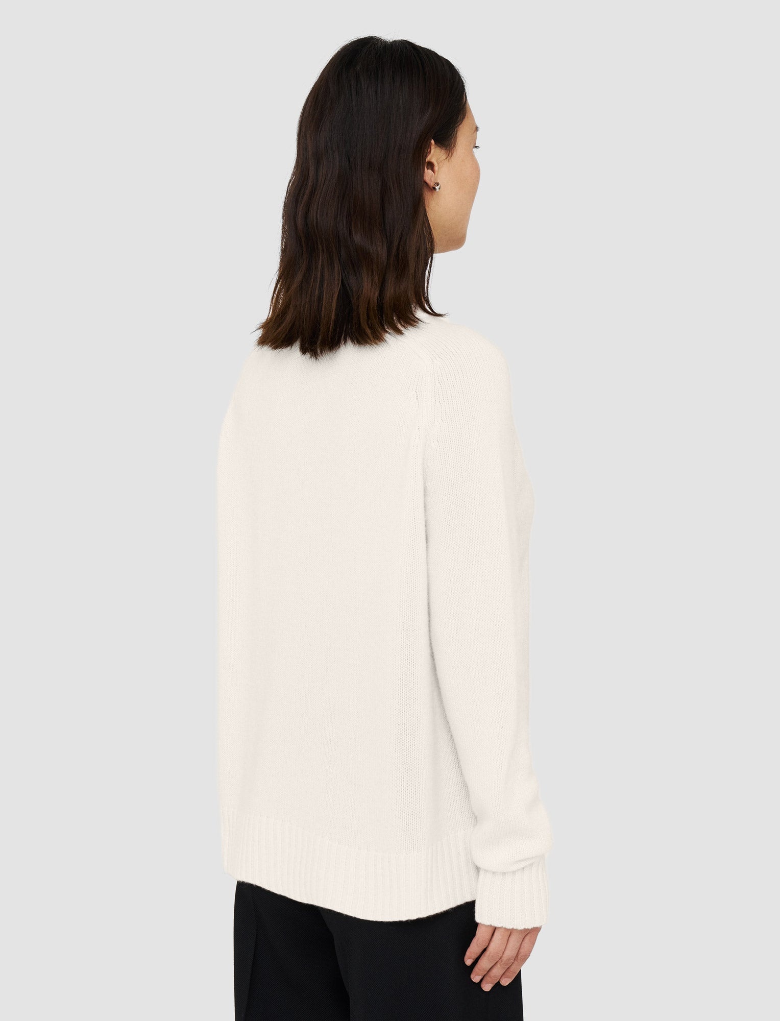Open Cashmere Round Neck Jumper - 4