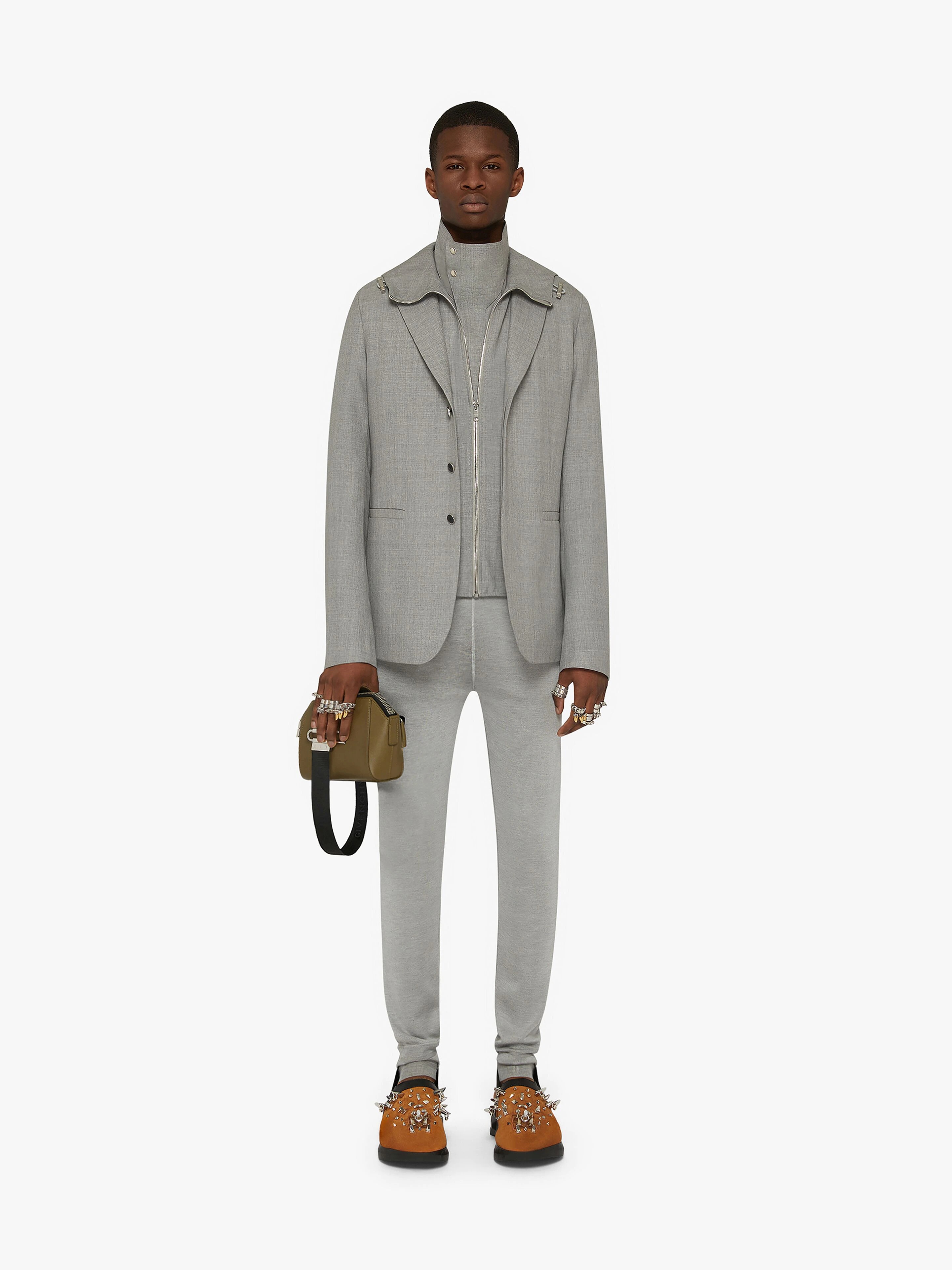JACKET IN WOOL WITH REMOVABLE WAISTCOAT - 2