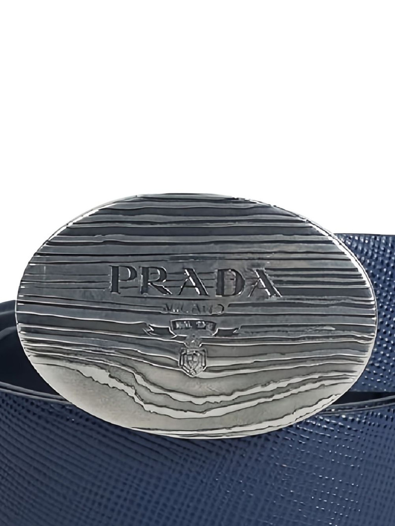 Prada textured-buckle belt outlook