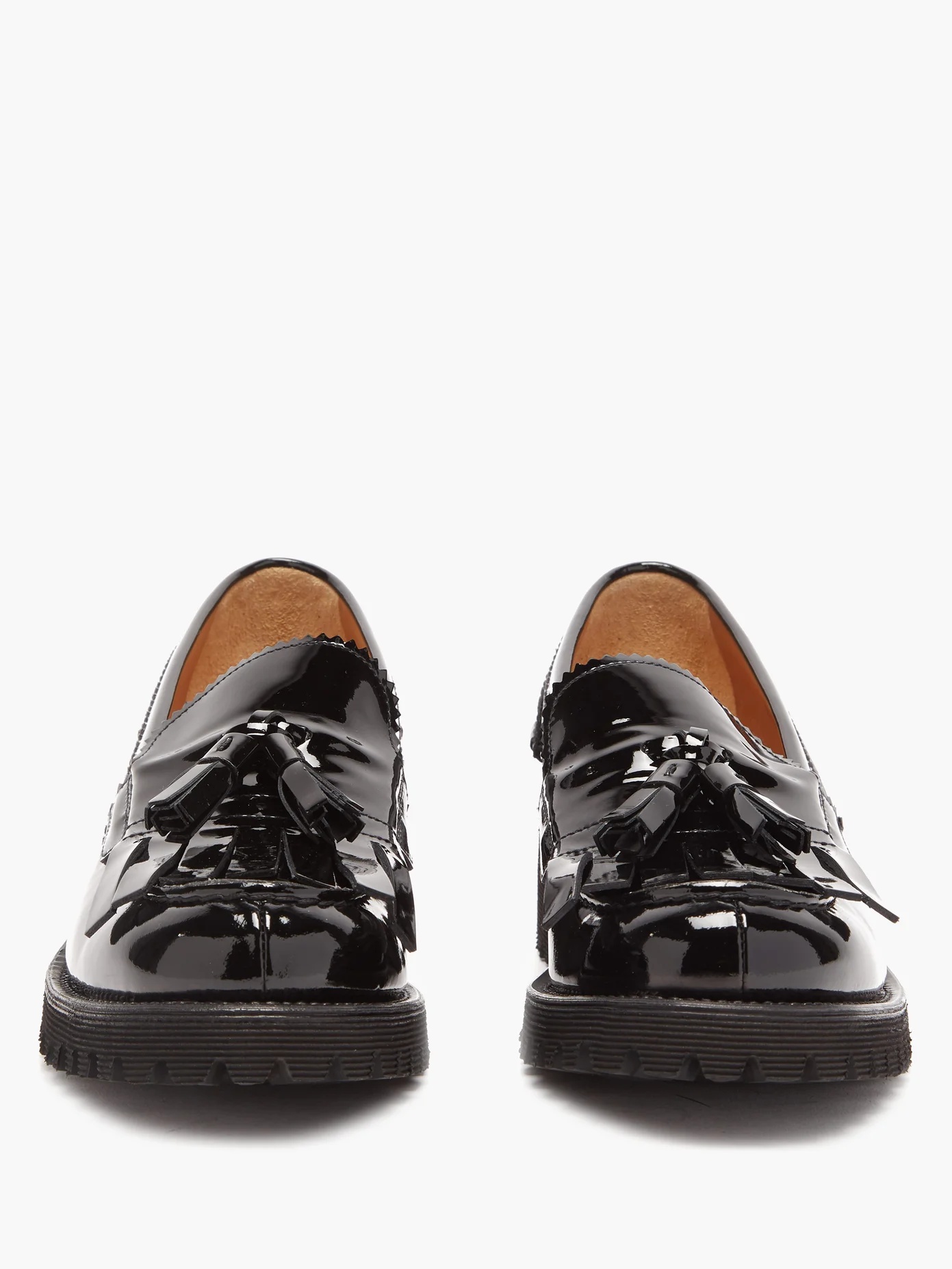 Coleen tasselled patent-leather loafers - 5