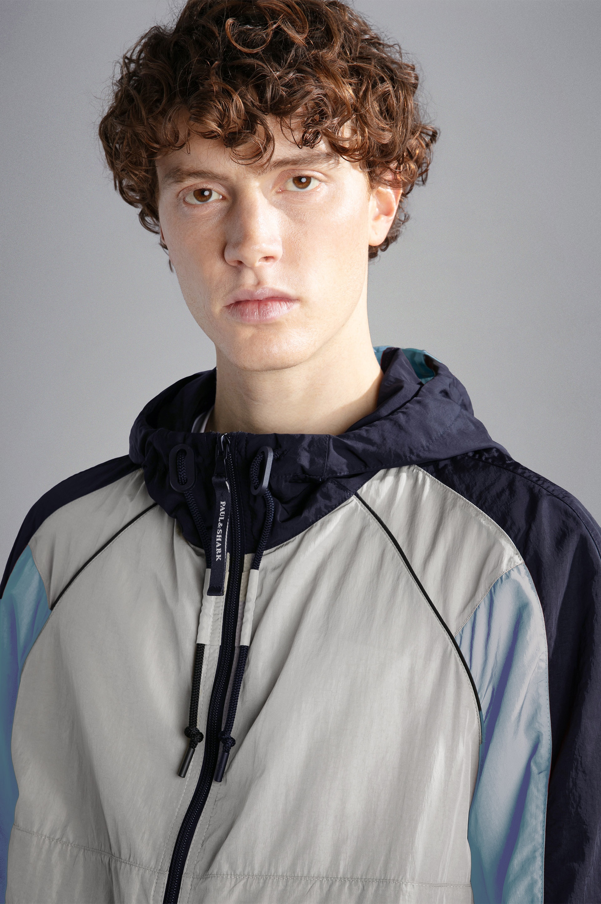 COLOR BLOCK CRINKLE WINDBREAKER - 4