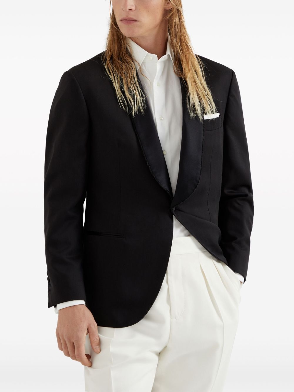 shawl-lapels dinner blazer - 3