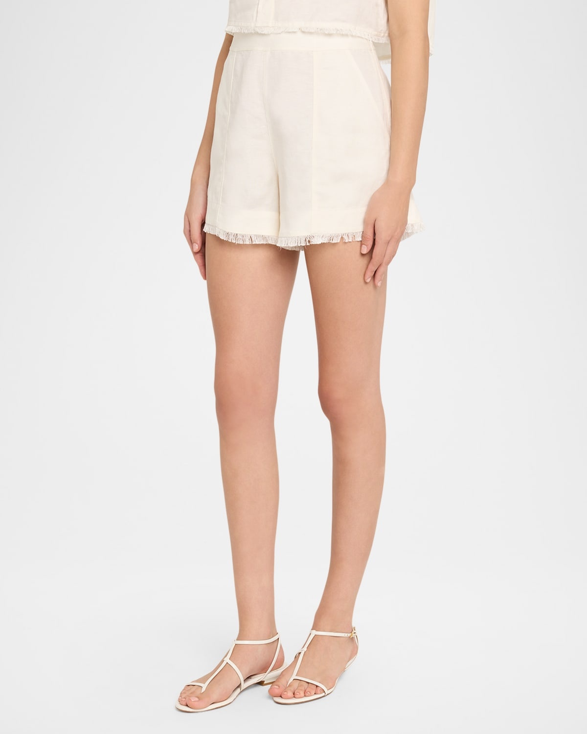Dax Fringe Linen-Blend Shorts - 4