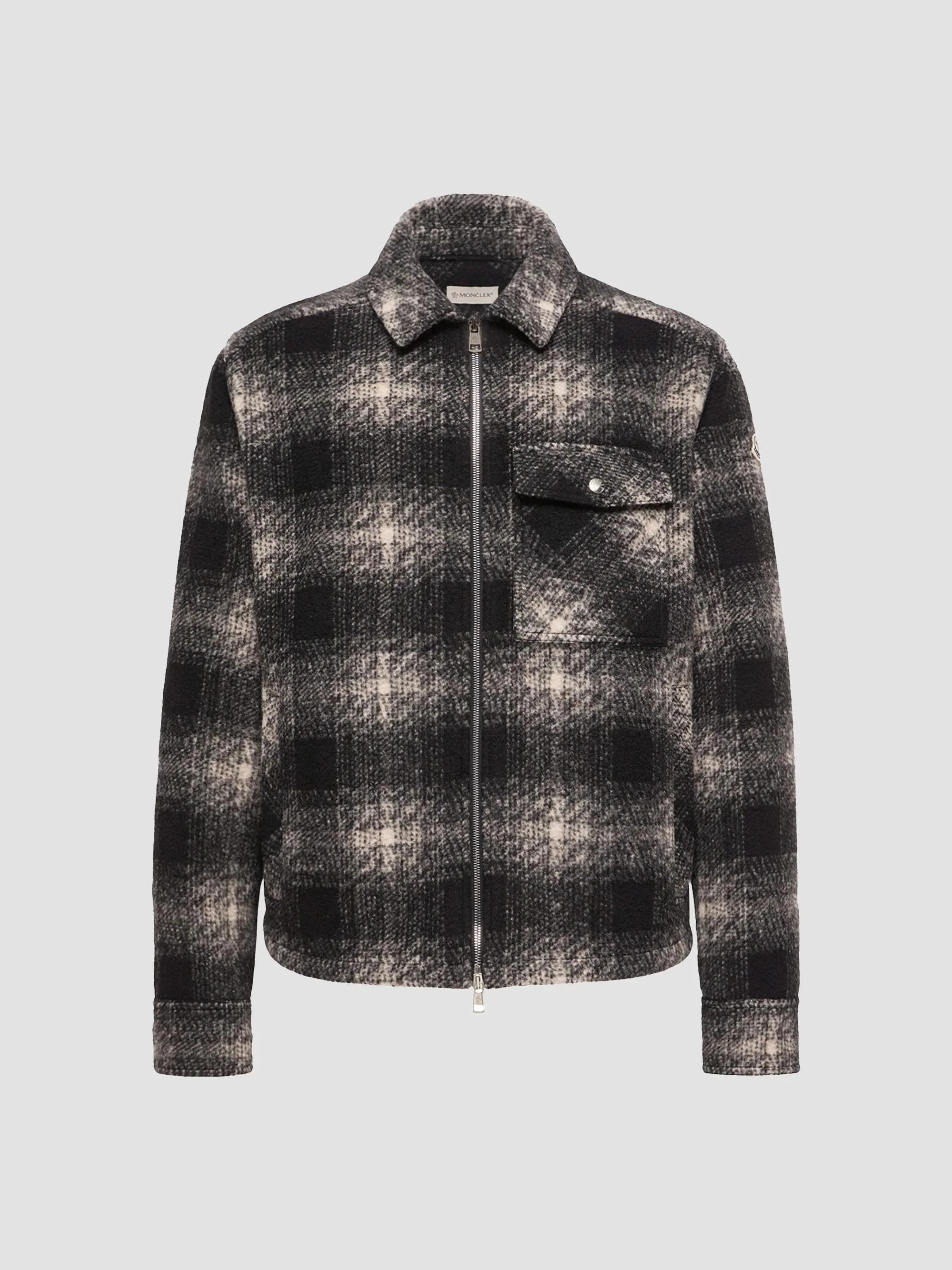 Men's Overshirt in Jersey - Black Gray - 1