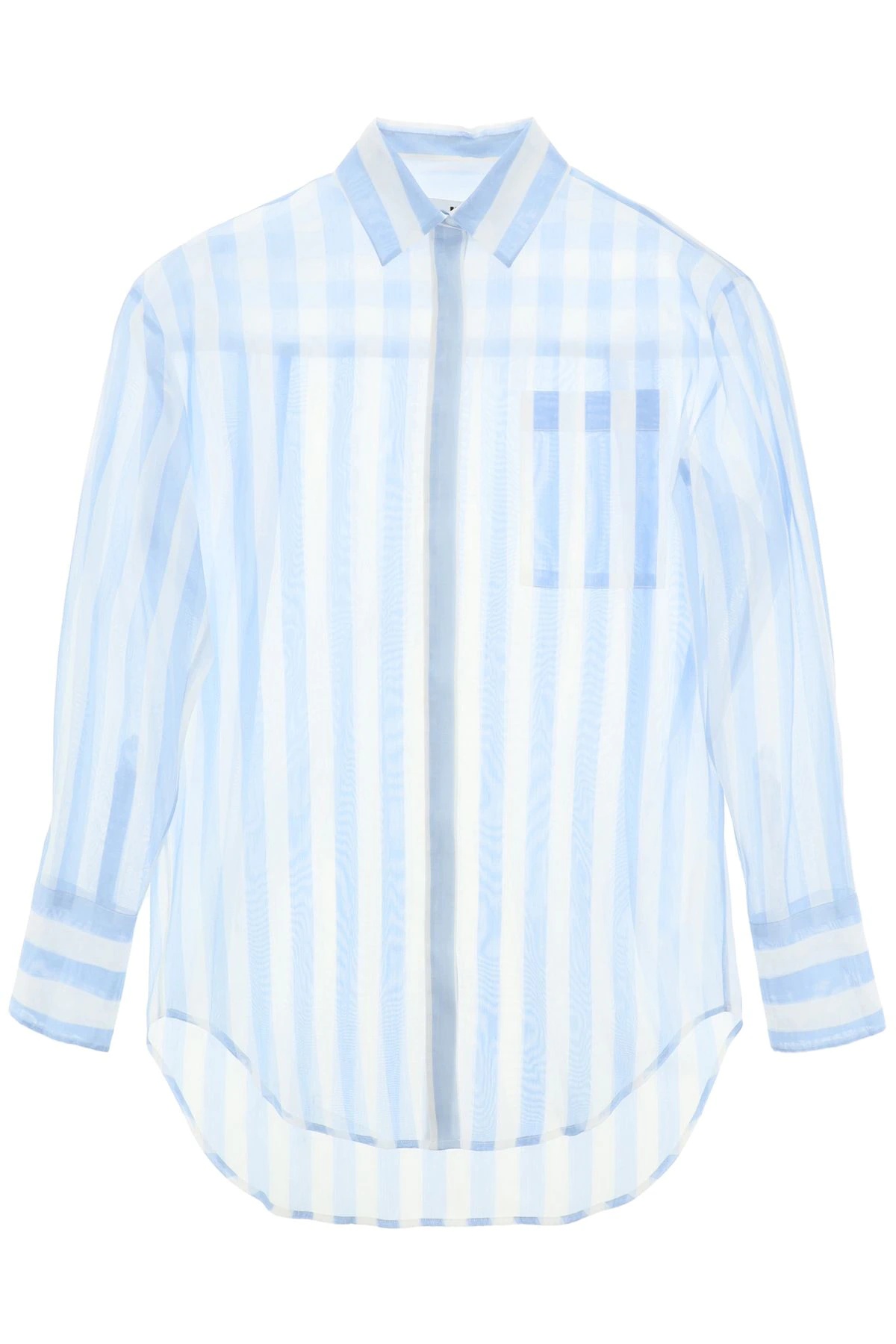 STRIPED ORGANZA SHIRT - 1