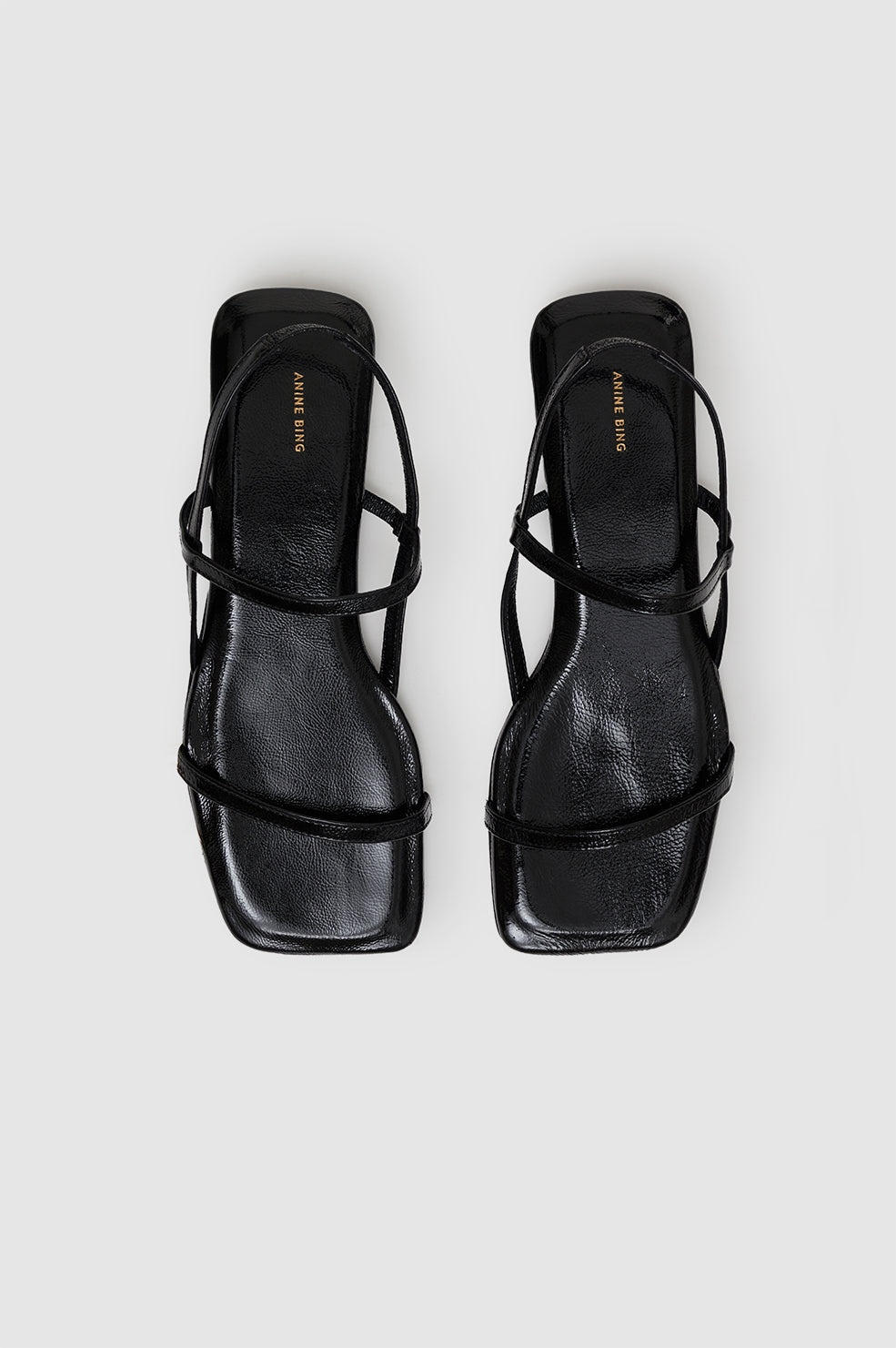 Hilda Flat Sandals - Black - 2