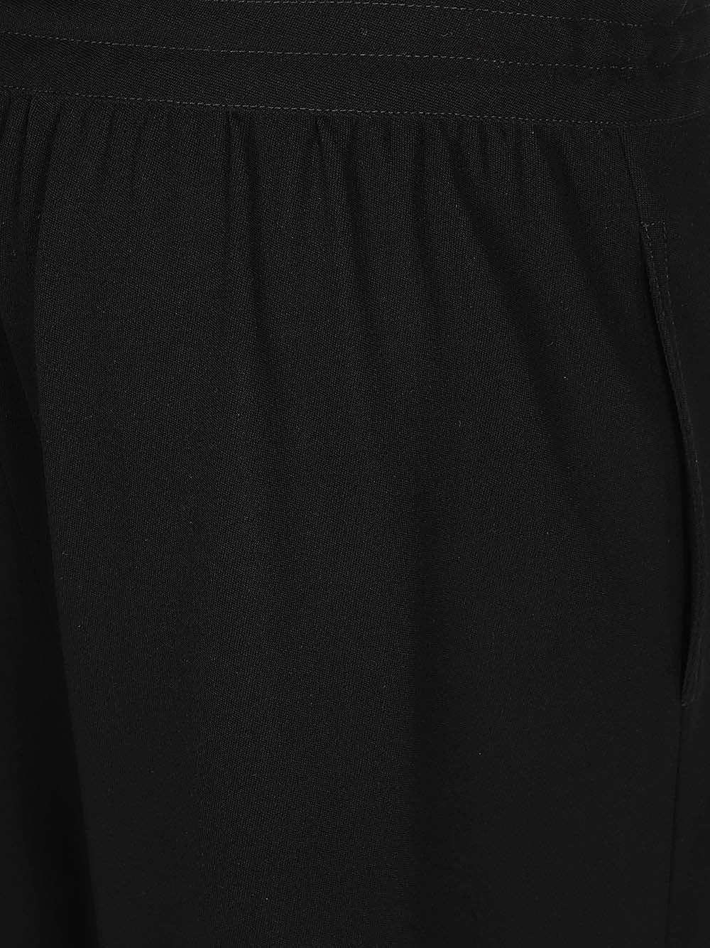 Drawstring wool trousers - 3