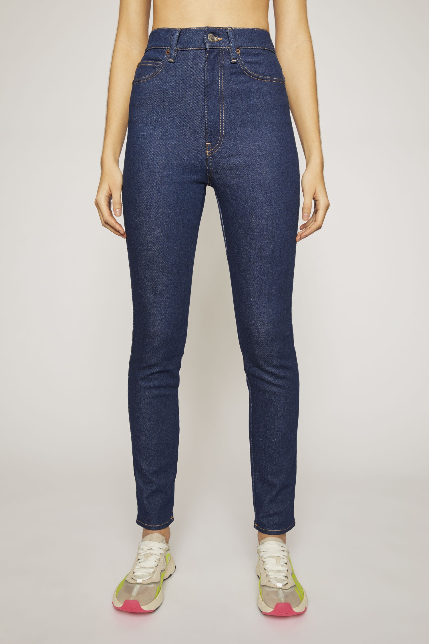 Super high-rise skinny jeans indigo blue - 2