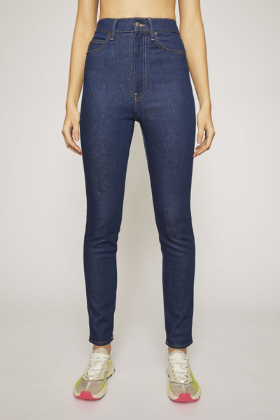 Acne Studios Super high-rise skinny jeans indigo blue outlook