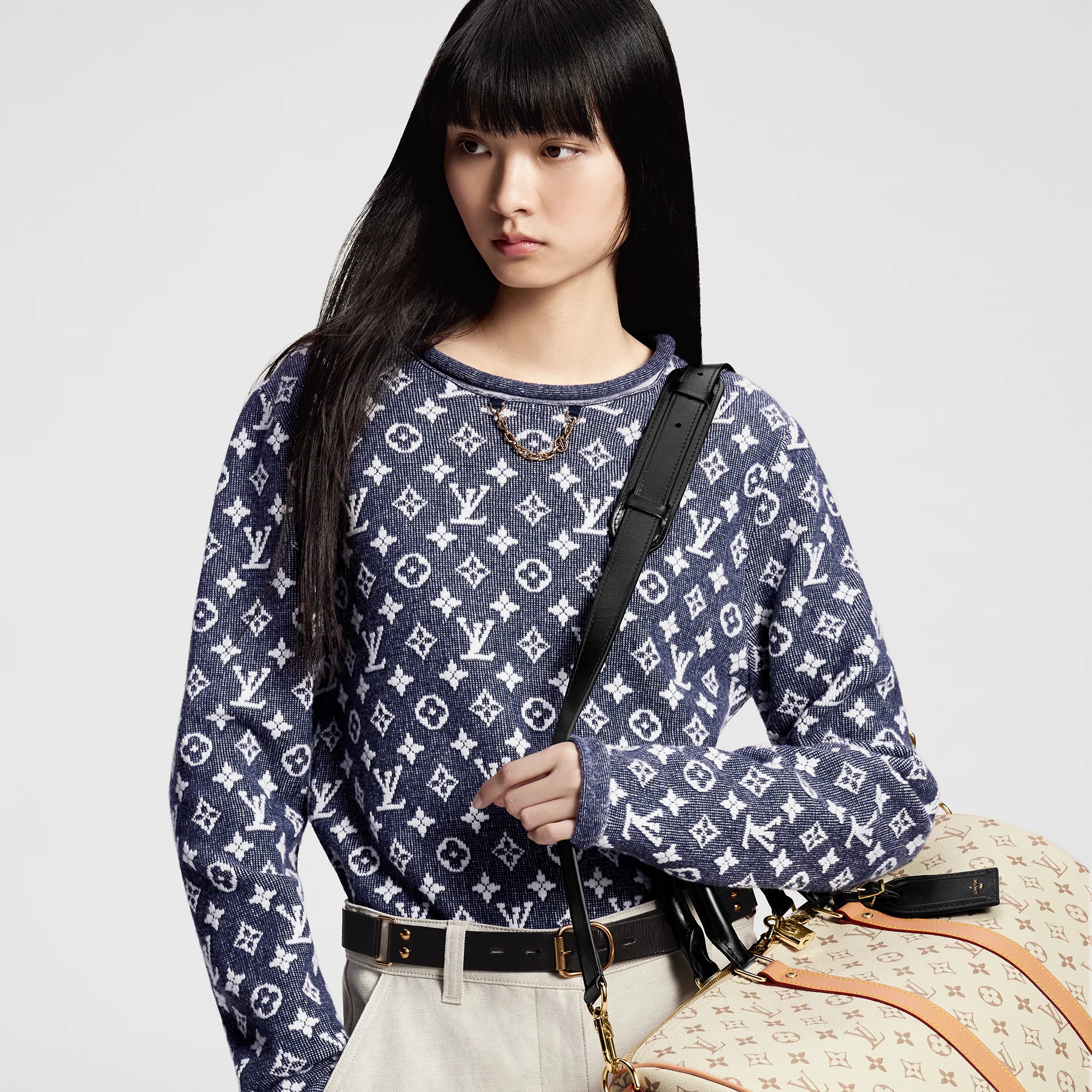 Monogram Jacquard Pullover - 4