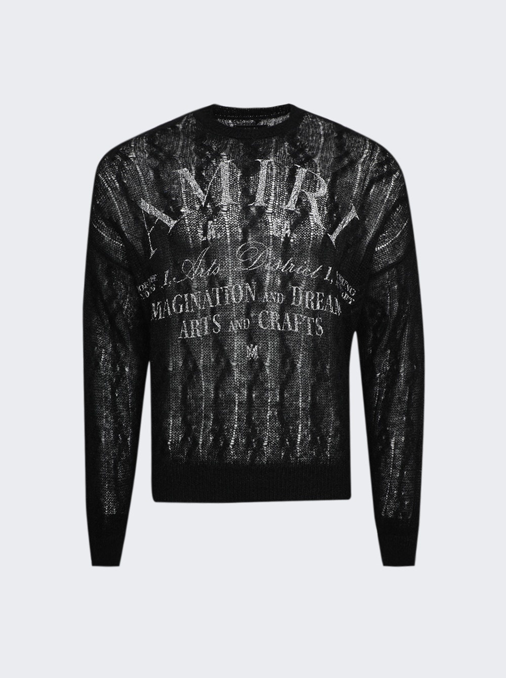 Arts District Mohair Crewneck Sweater Black - 1