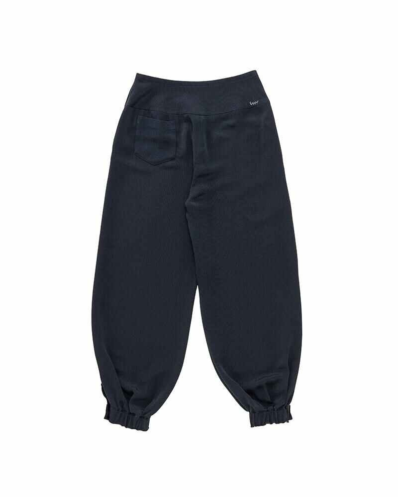 visvim BUBBLE PANTS (CHIRIMEN) NAVY outlook