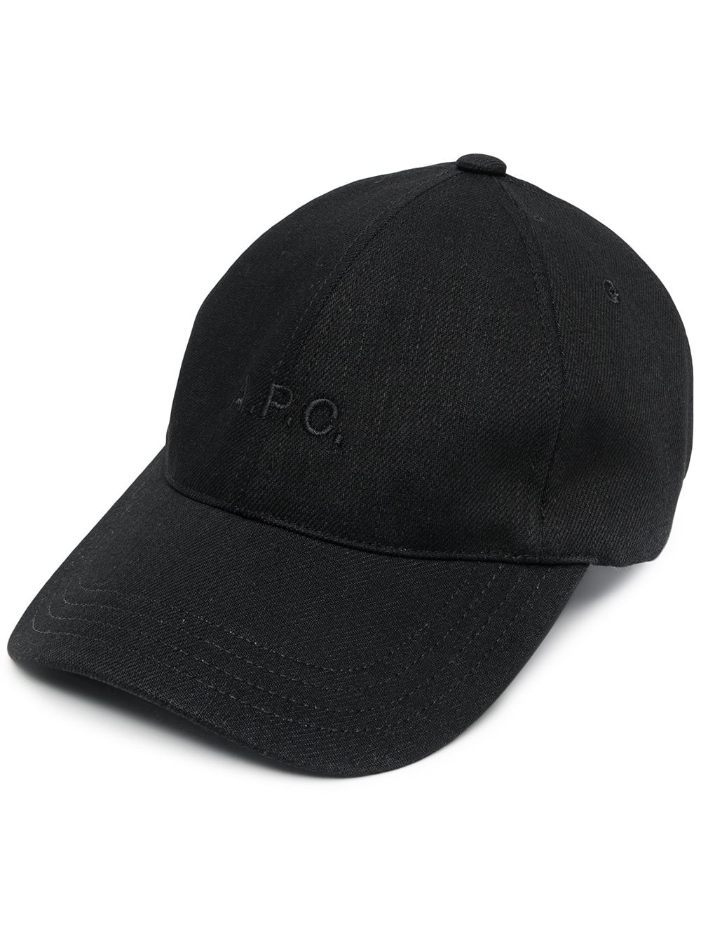 embroidered-logo cotton baseball cap - 1