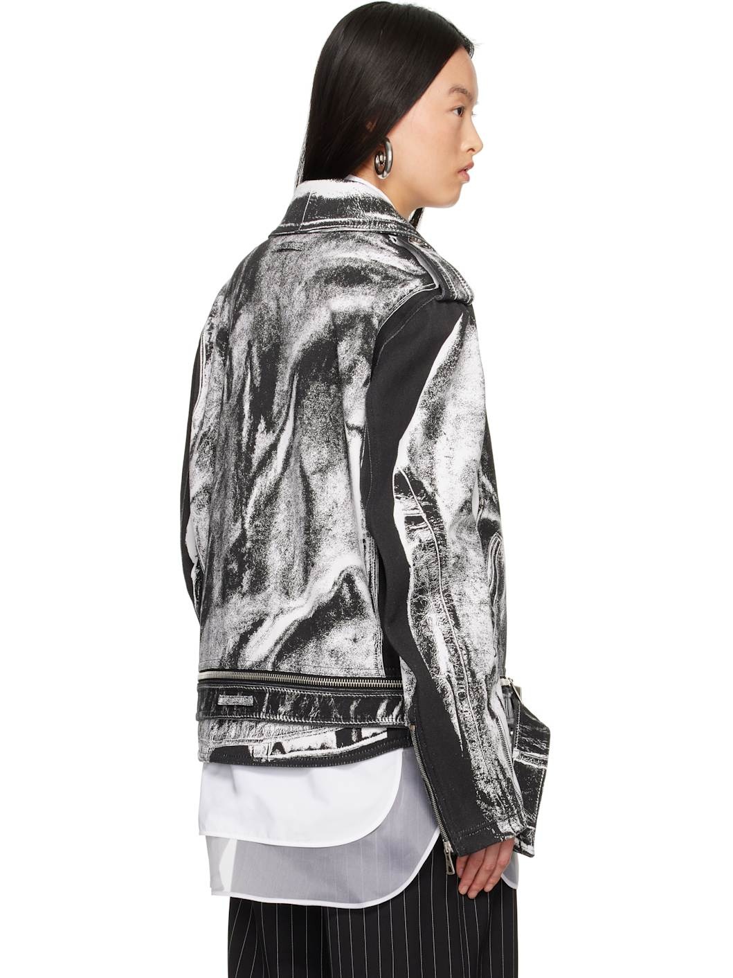 Black & White 'The Trompe-L’Œil Perfecto' Denim Jacket - 3