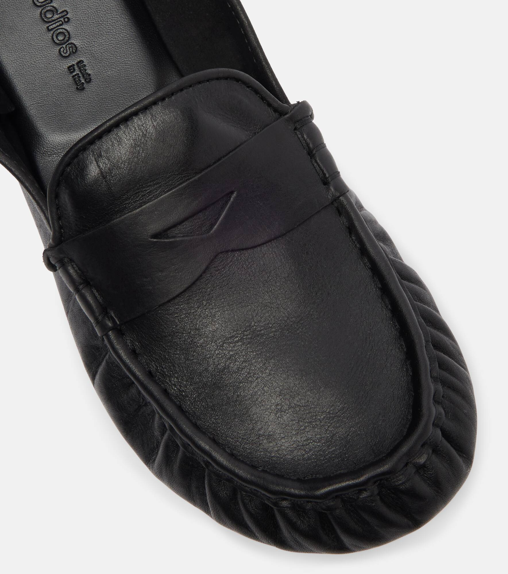 Leather penny loafers - 5