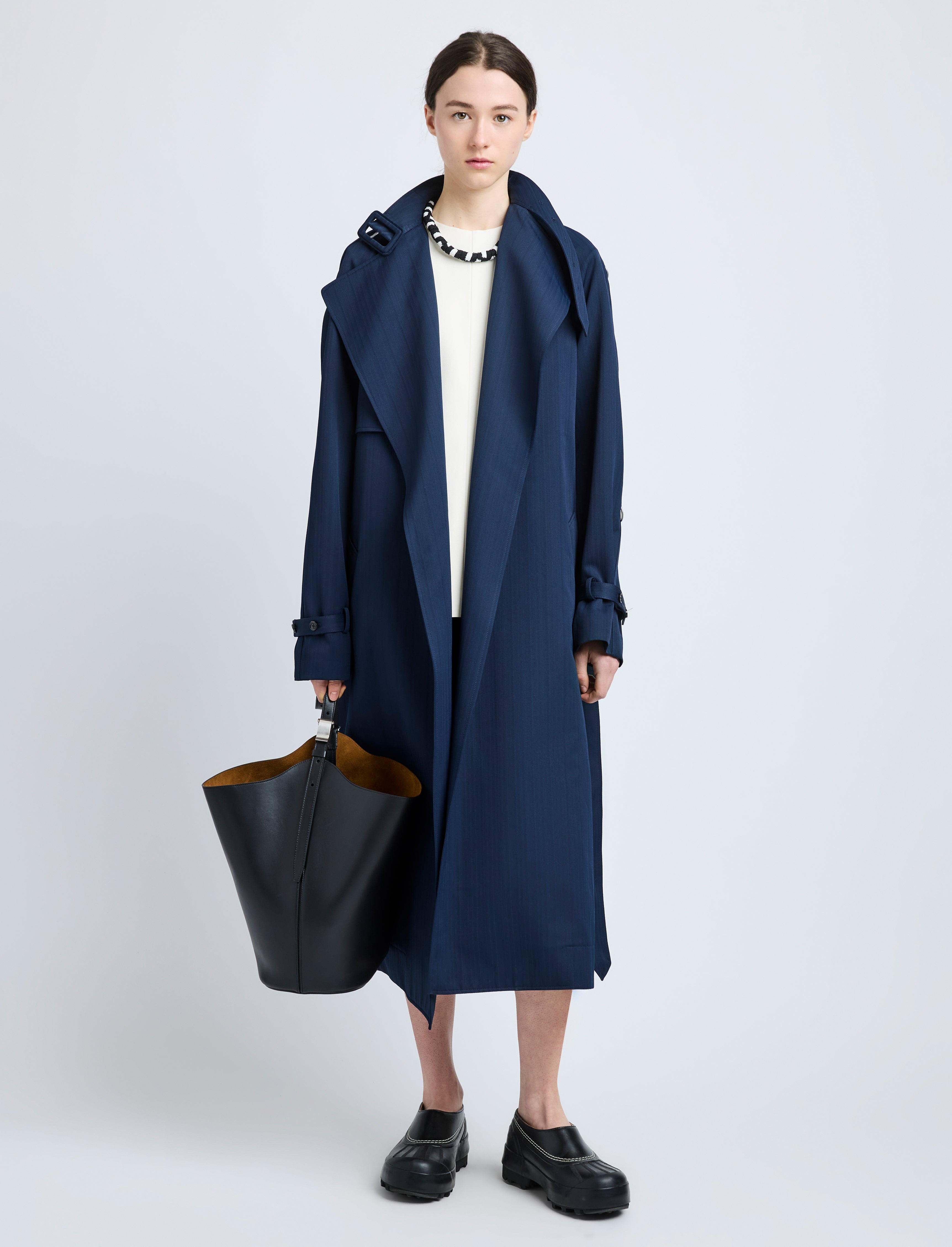 Sabina Coat in Technical Nylon Jacquard - 2