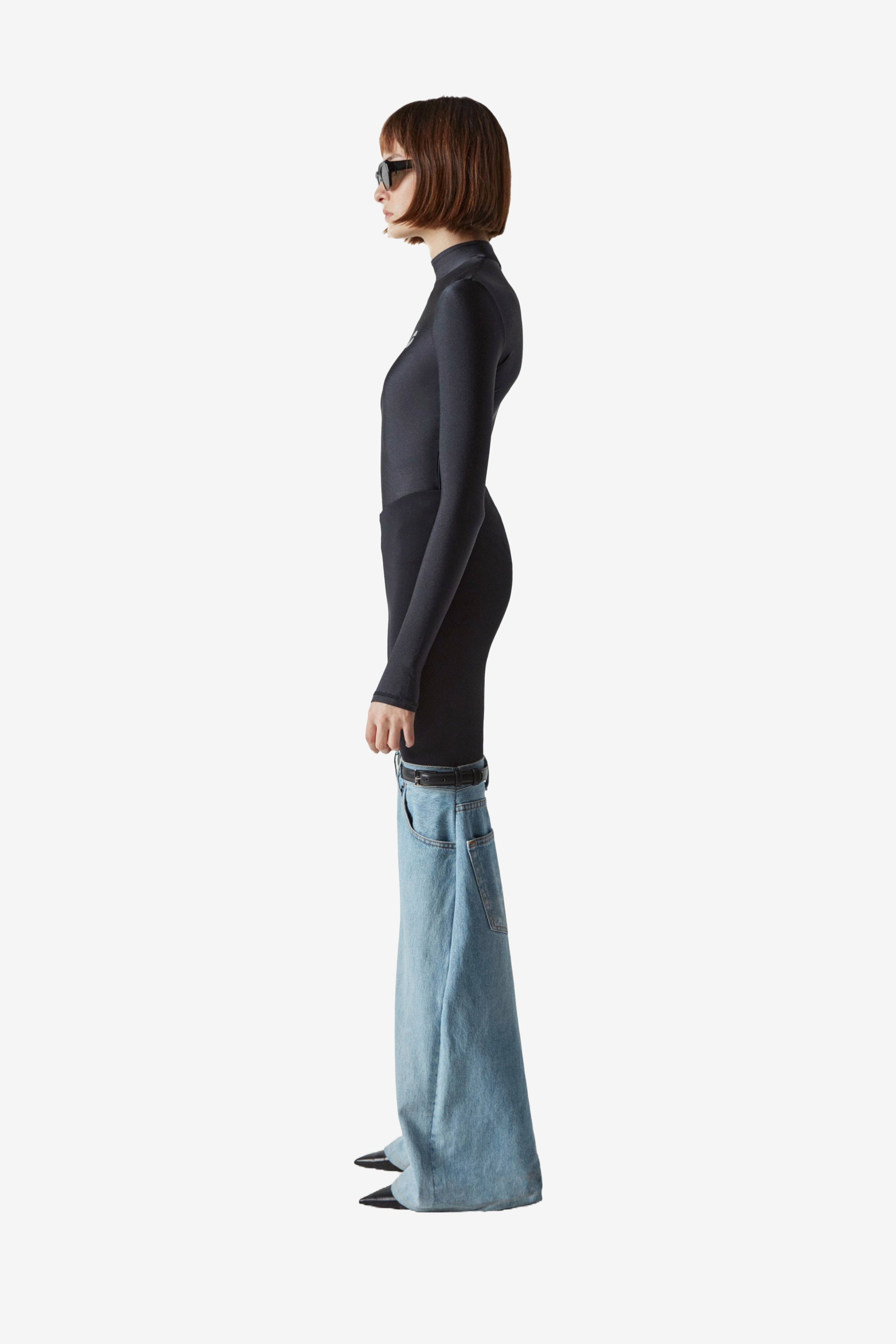 Hybrid Flare Denim Trousers - 3