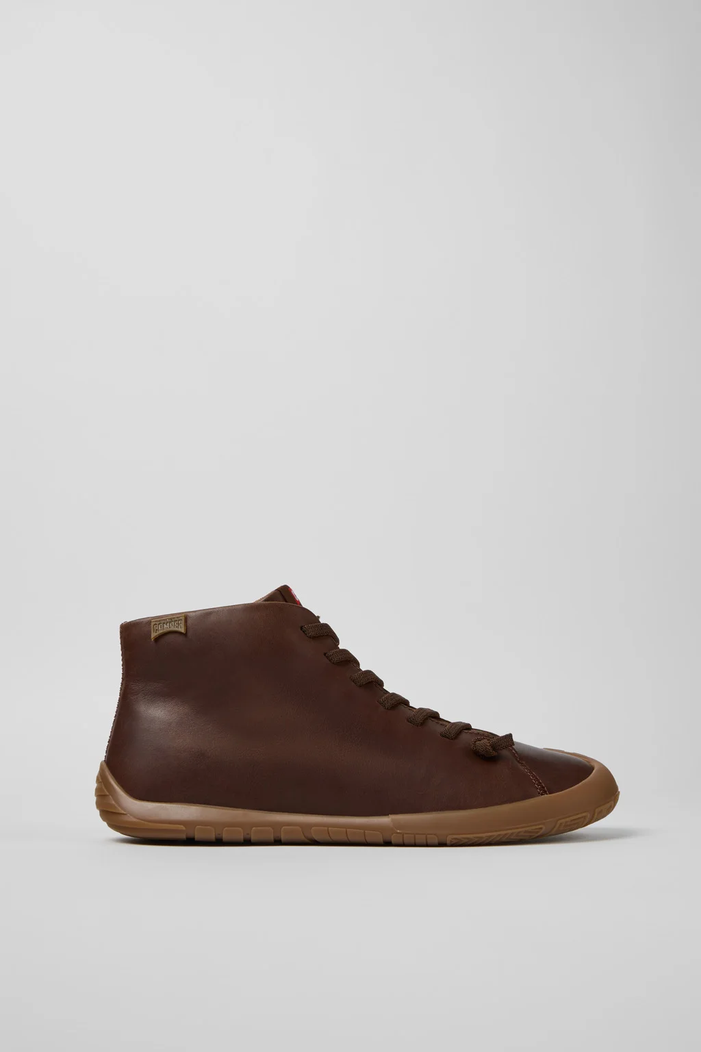 Peu Path+ Brown Leather Ankle Boots for Men. - 1
