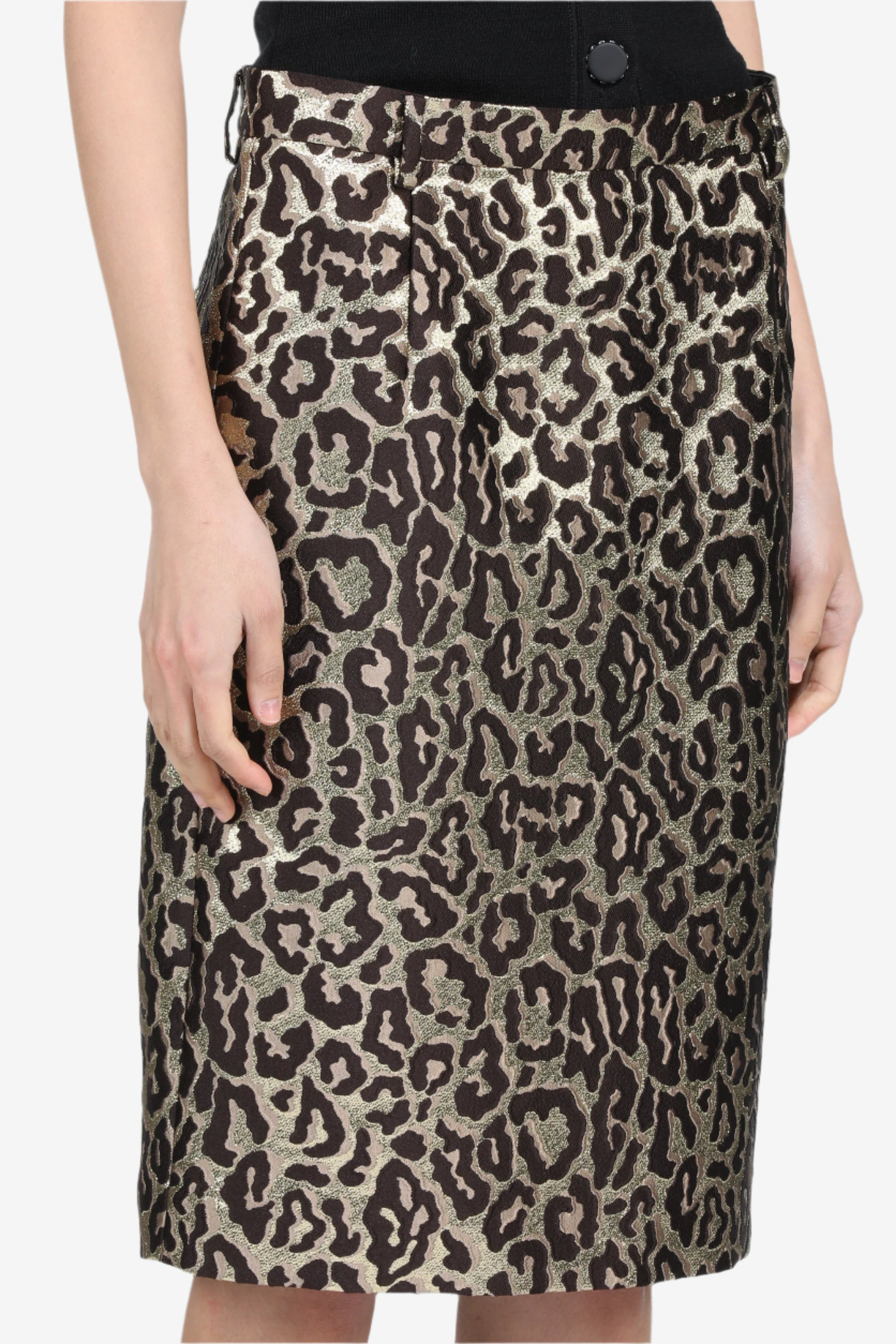 PENCIL SKIRT WITH LEOPARD PRINT - 5
