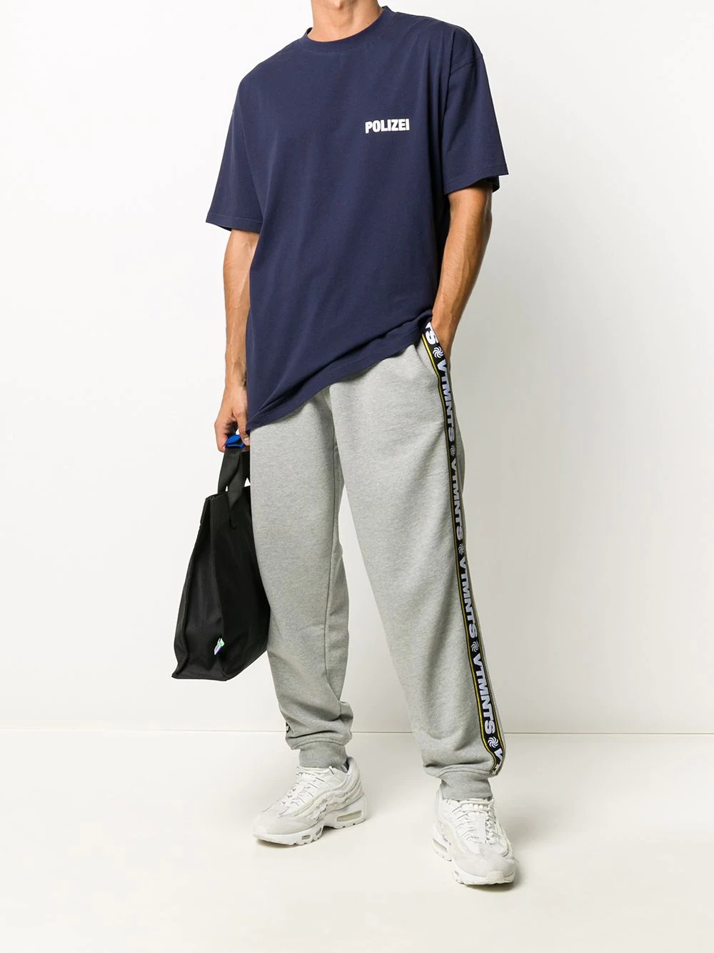 logo tape track pants - 2