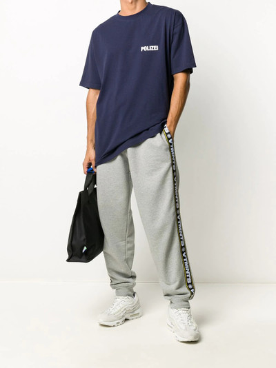 VETEMENTS logo tape track pants outlook