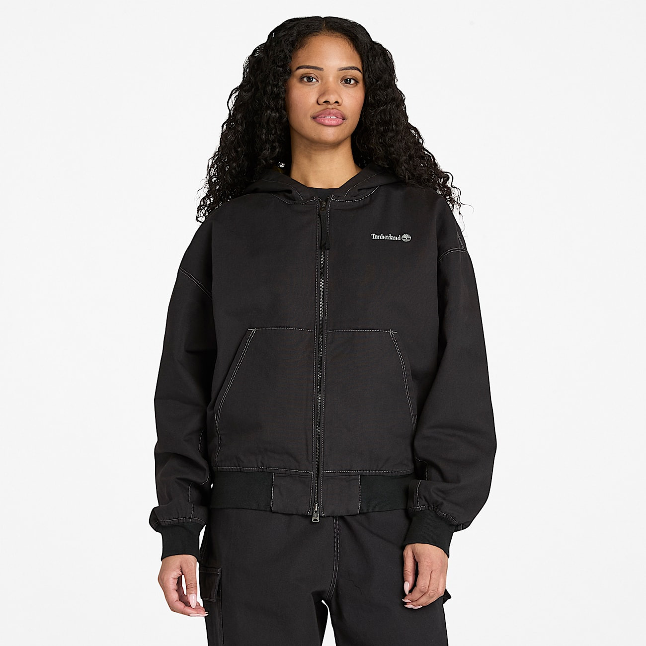 Washed Duck Canvas Hooded Bomber - 4