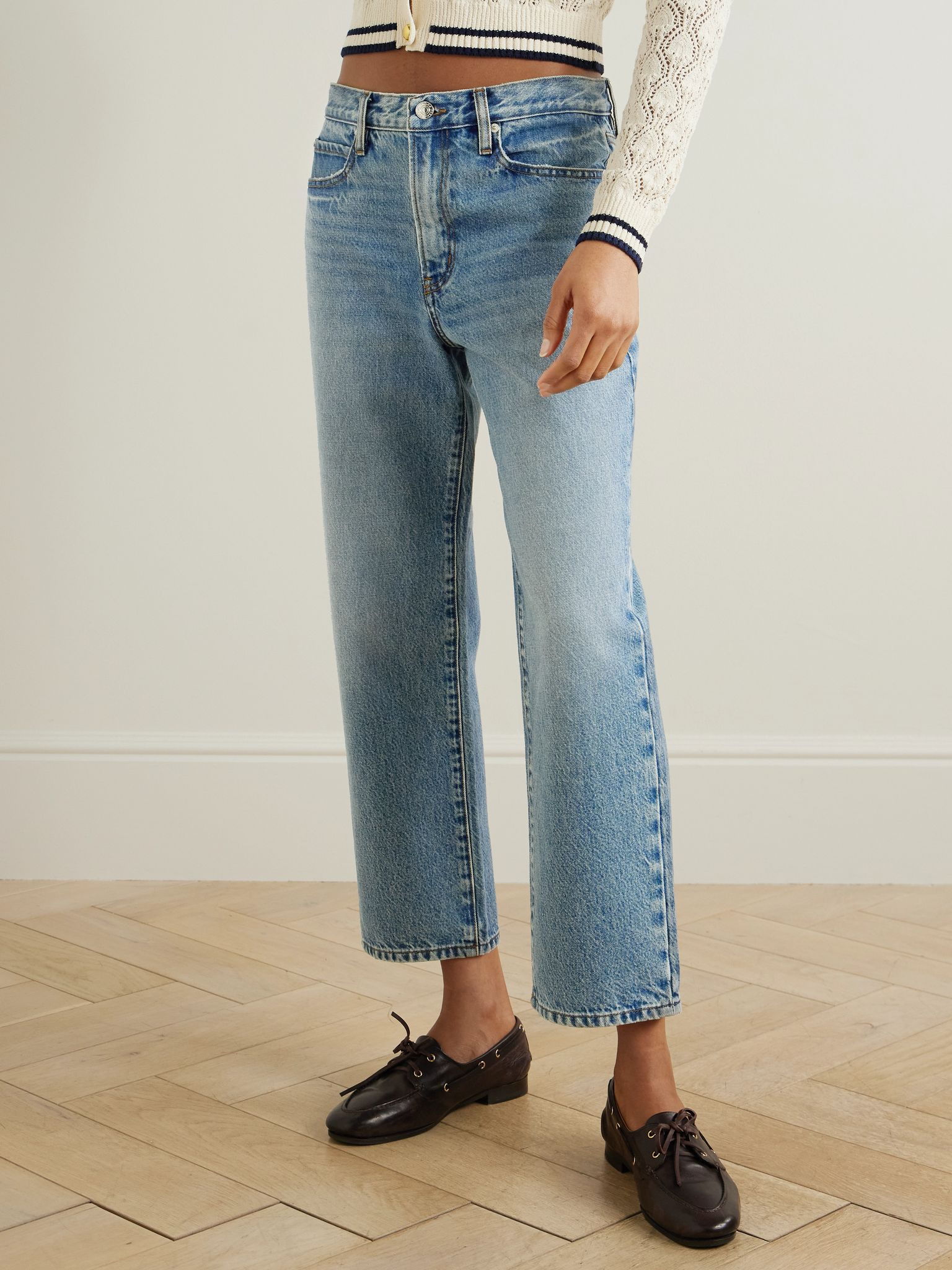 The Hang high-rise straight-leg jeans Mid denim - 3