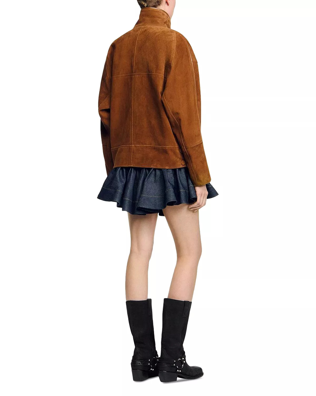 Oversized Suede Jacket - 3