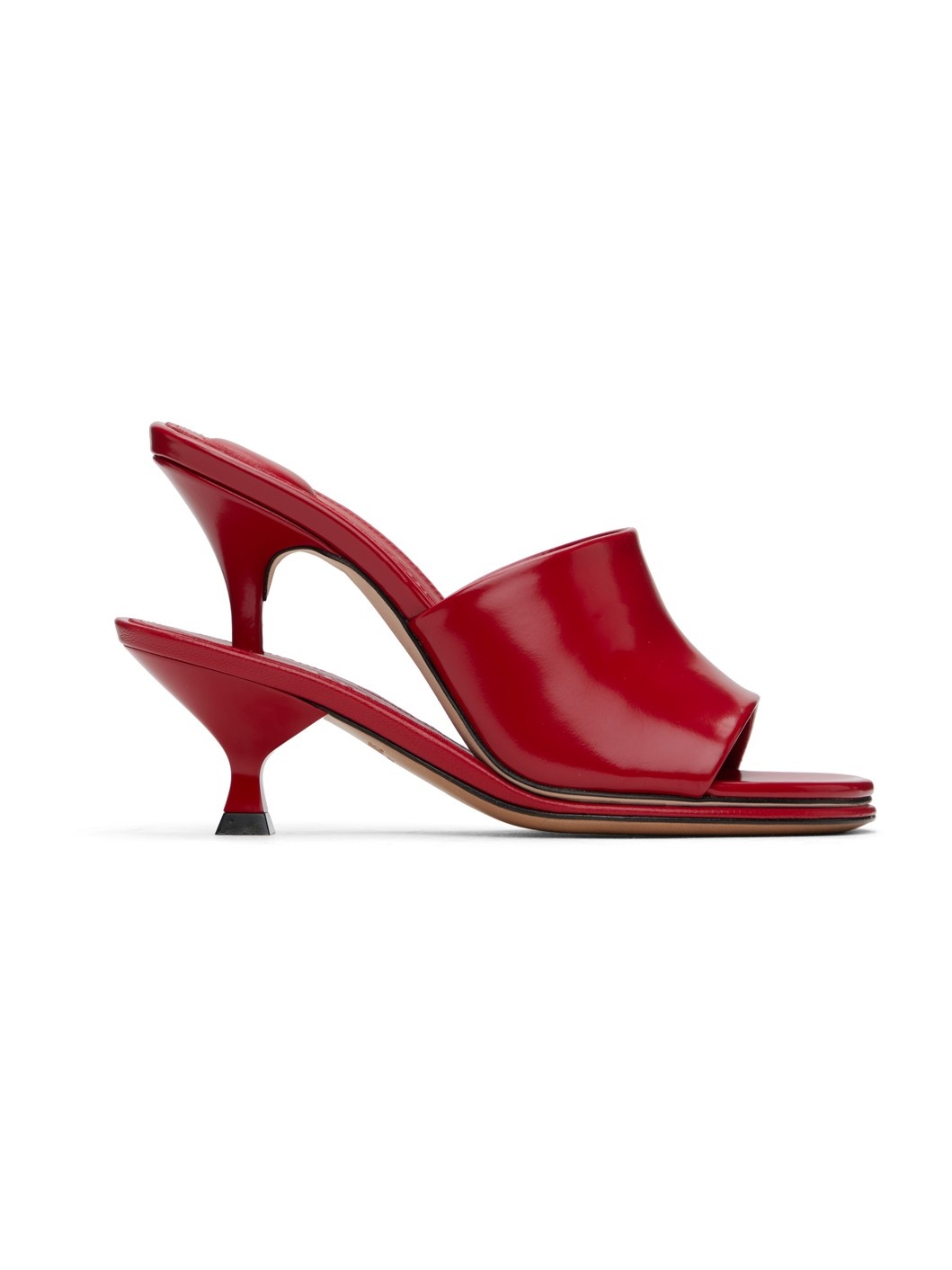Red La Casa 'Les doubles mules' Heeled Sandals - 1