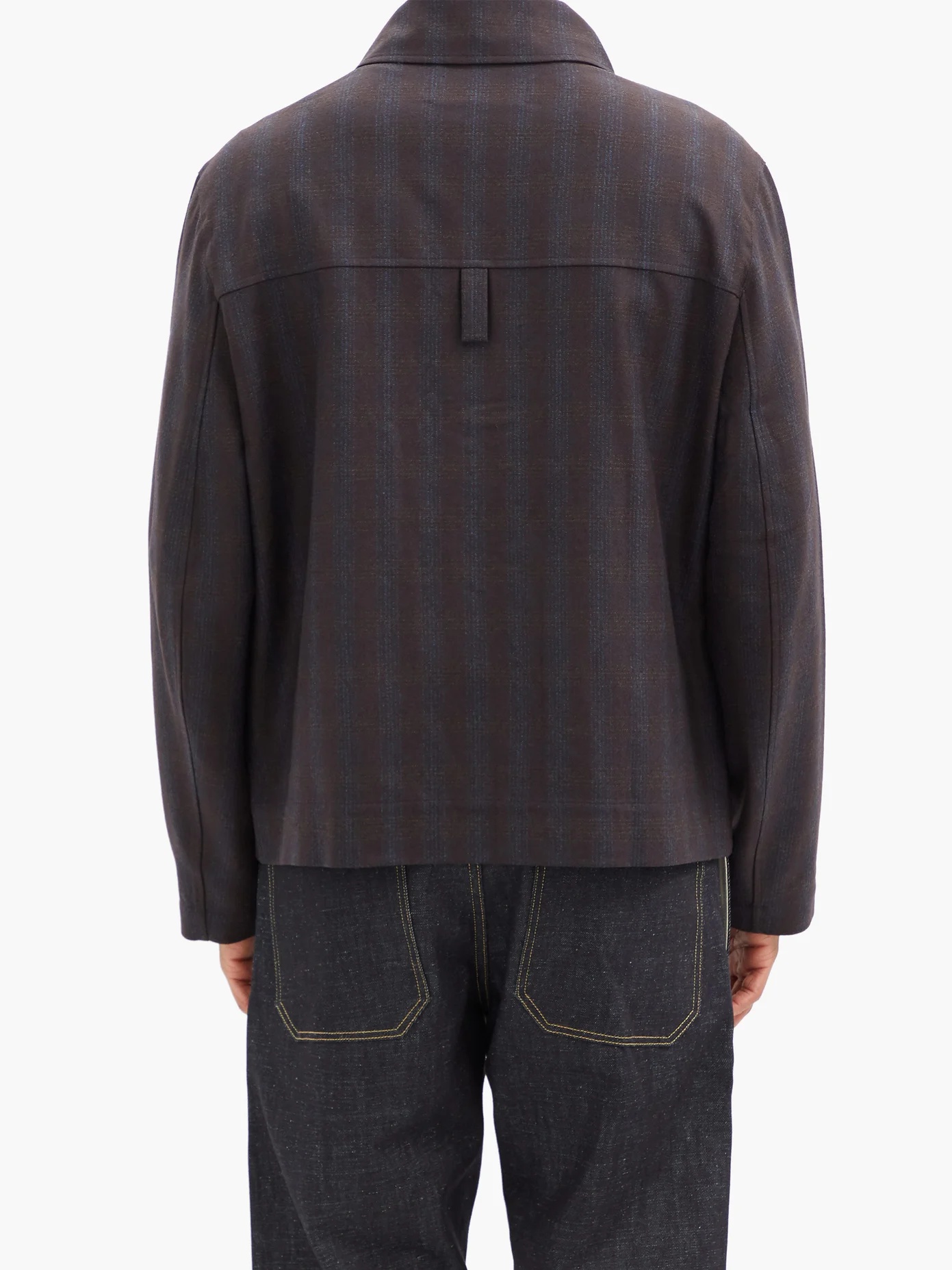 Miko Prince of Wales-check wool overshirt - 5