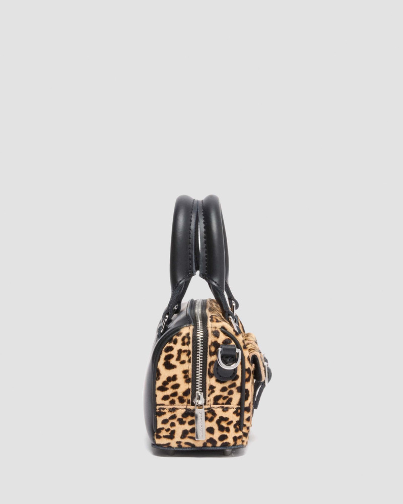 MINI TOP HANDLE BAG Hair On Leopard Print Bag 4