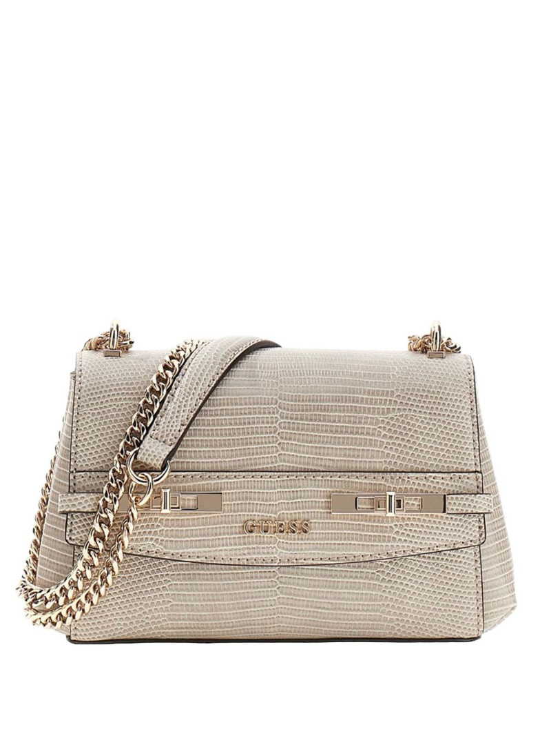 Melinda lizard-effect chain satchel bag 1