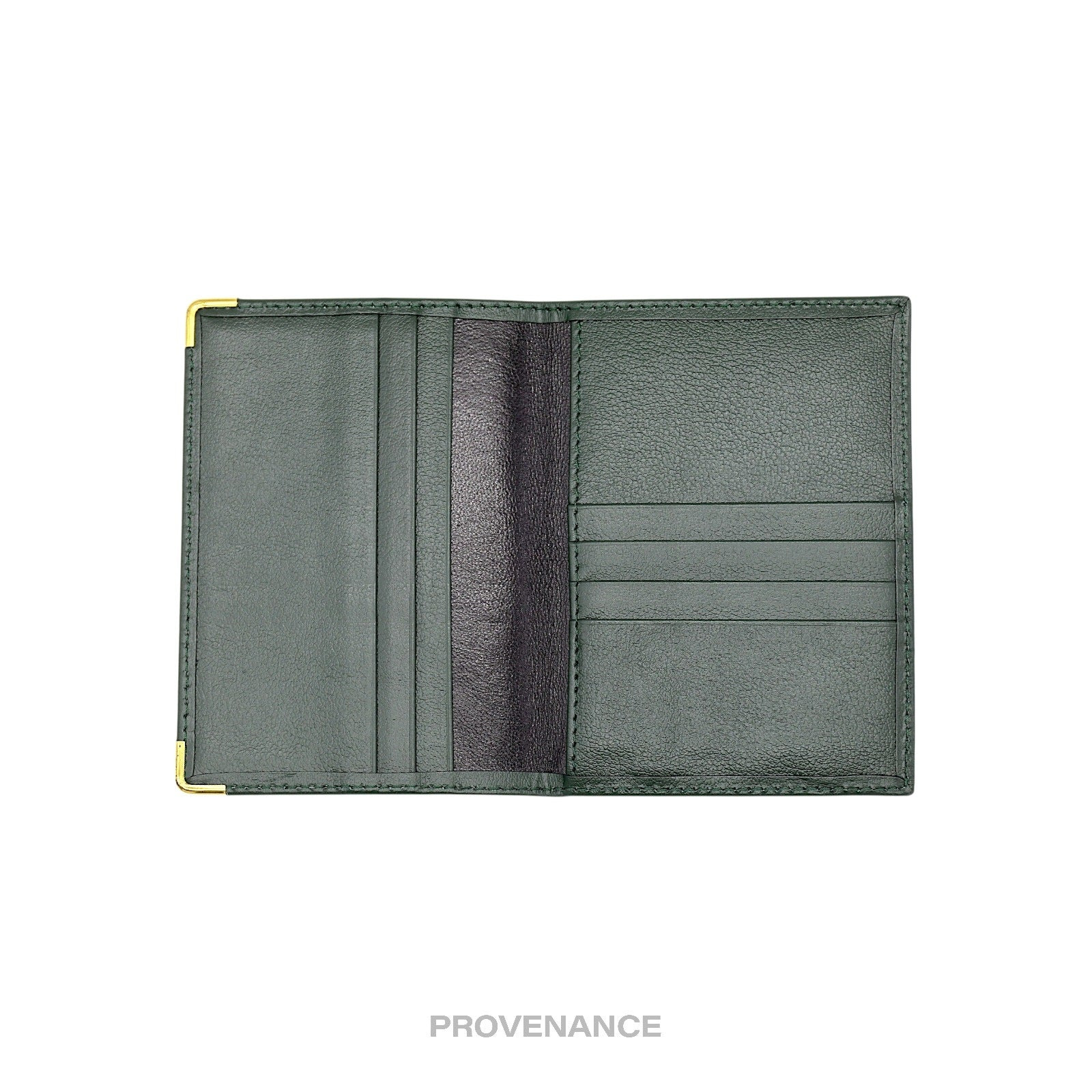 Rolex Crown Passport Wallet - Forest Green Leather R - 5