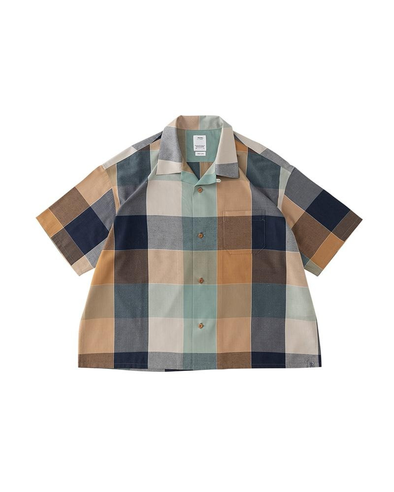 HARMON SHIRT S/S CHECK BLUE 1