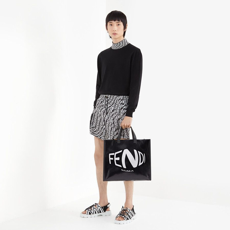 Black glazed canvas bag 6