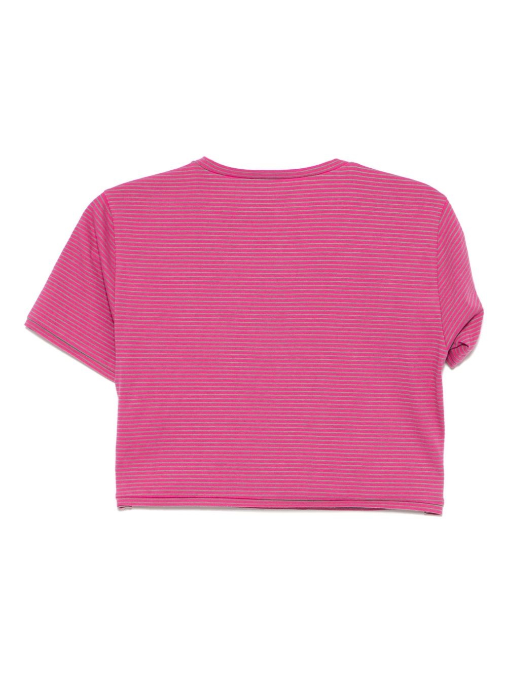 gathered cropped T-shirt - 2