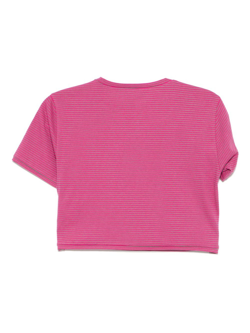 We11done gathered cropped T-shirt outlook