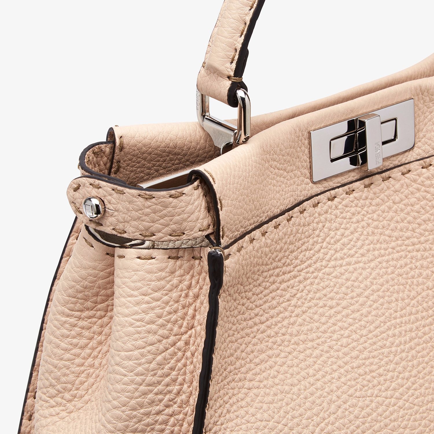 Beige leather bag - 6