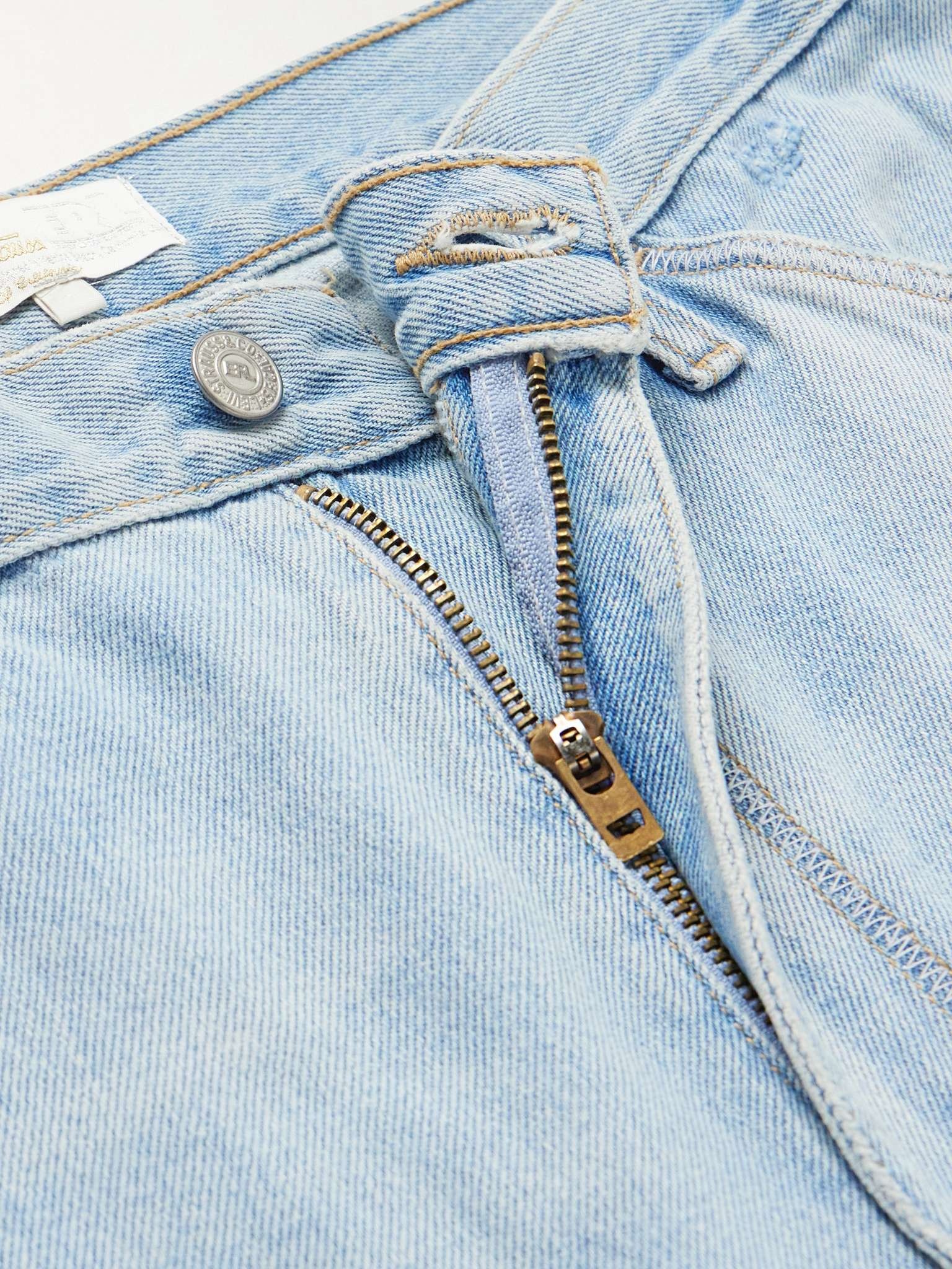 + Levi's Straight-Leg Button-Detailed Distressed Denim Bermuda Shorts - 3