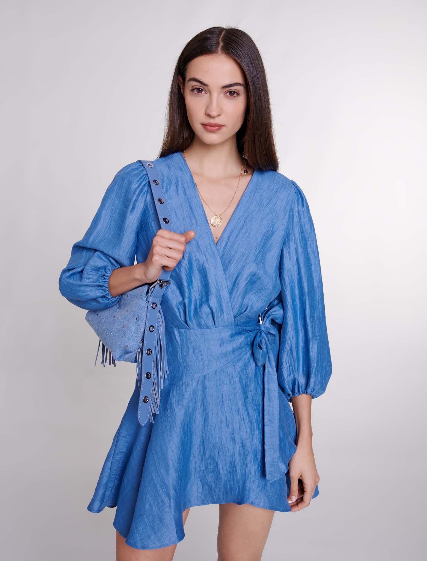 Linen wrap dress - 7