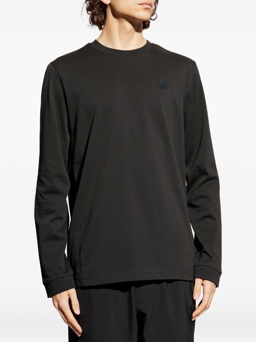 logo-patch long-sleeve T-shirt - 3