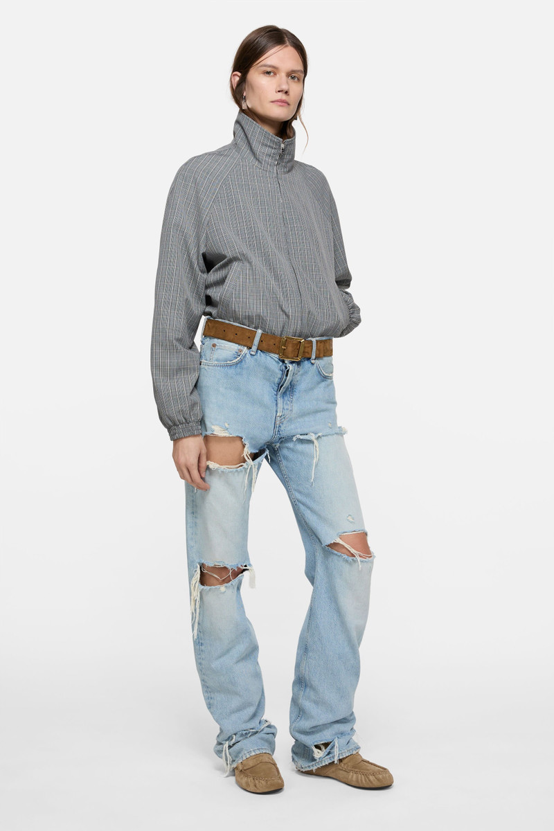 Acne Studios Technical check jacket - Multi grey outlook