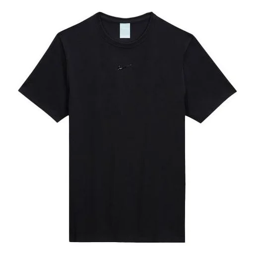 Nike x Drake NOCTA Series Crossover Small Logo Sports Round Neck Short Sleeve Asia Edition Black DA4 - 1
