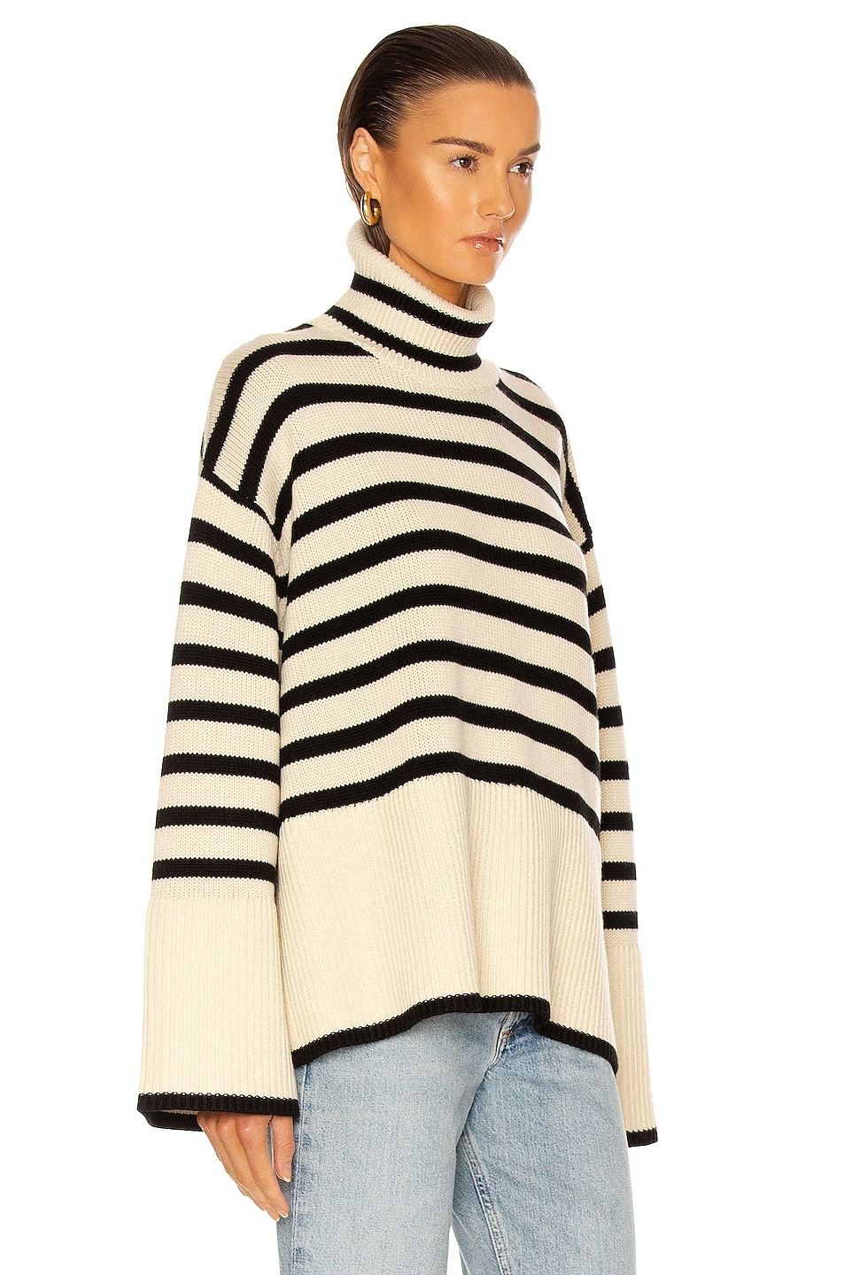 Signature Stripe Turtleneck Sweater - 2