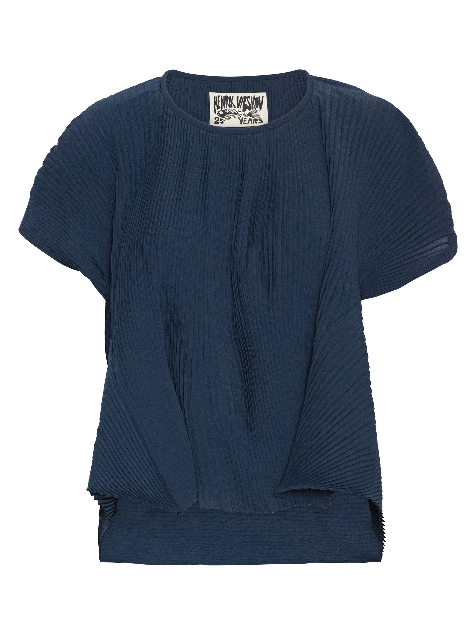 THUMB PLISSE BLOUSE - DRESS BLUES - 1