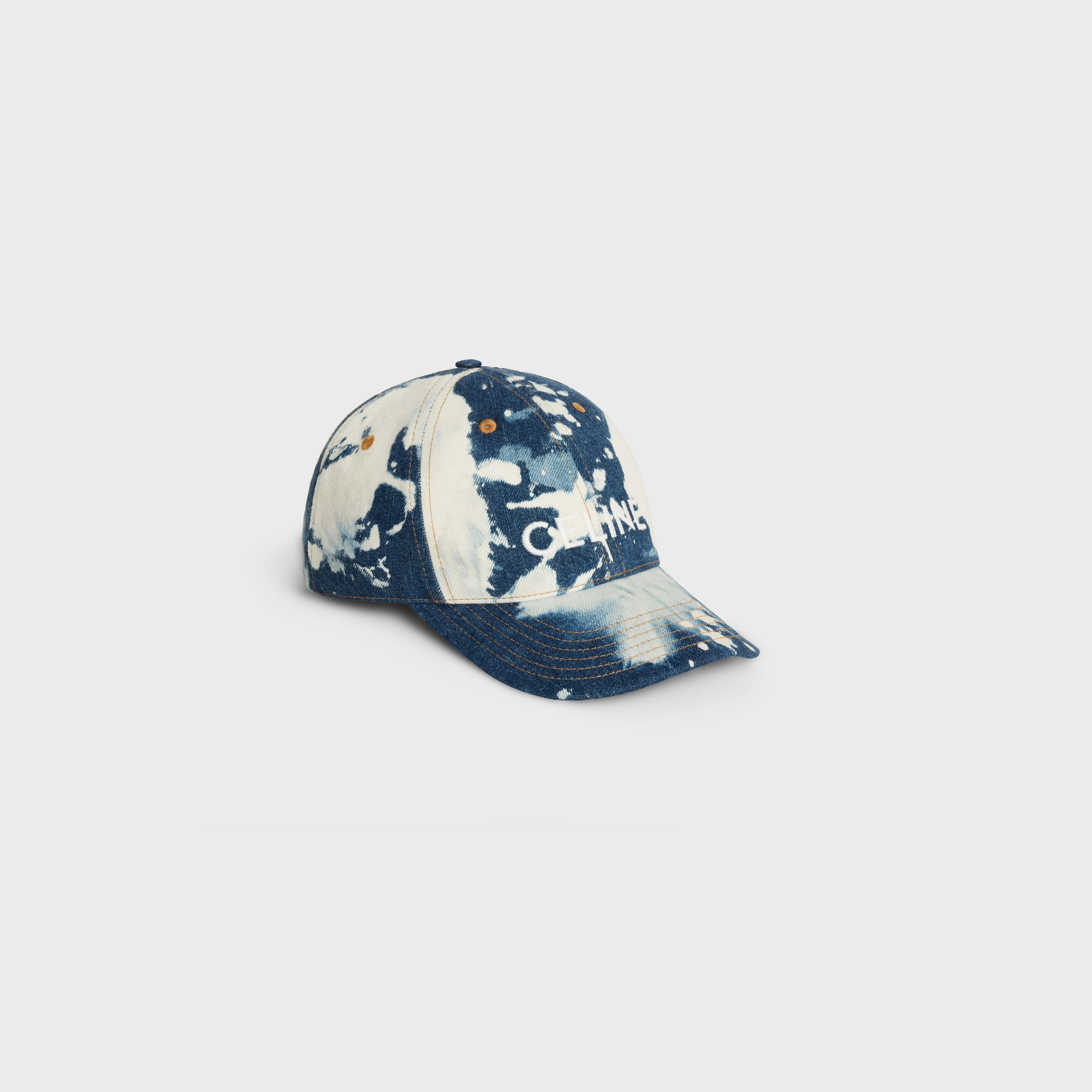 celine baseball cap in cotton and denim - 1