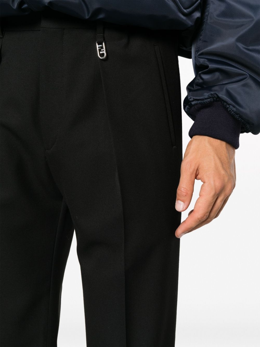 straight-leg tailored trousers - 5