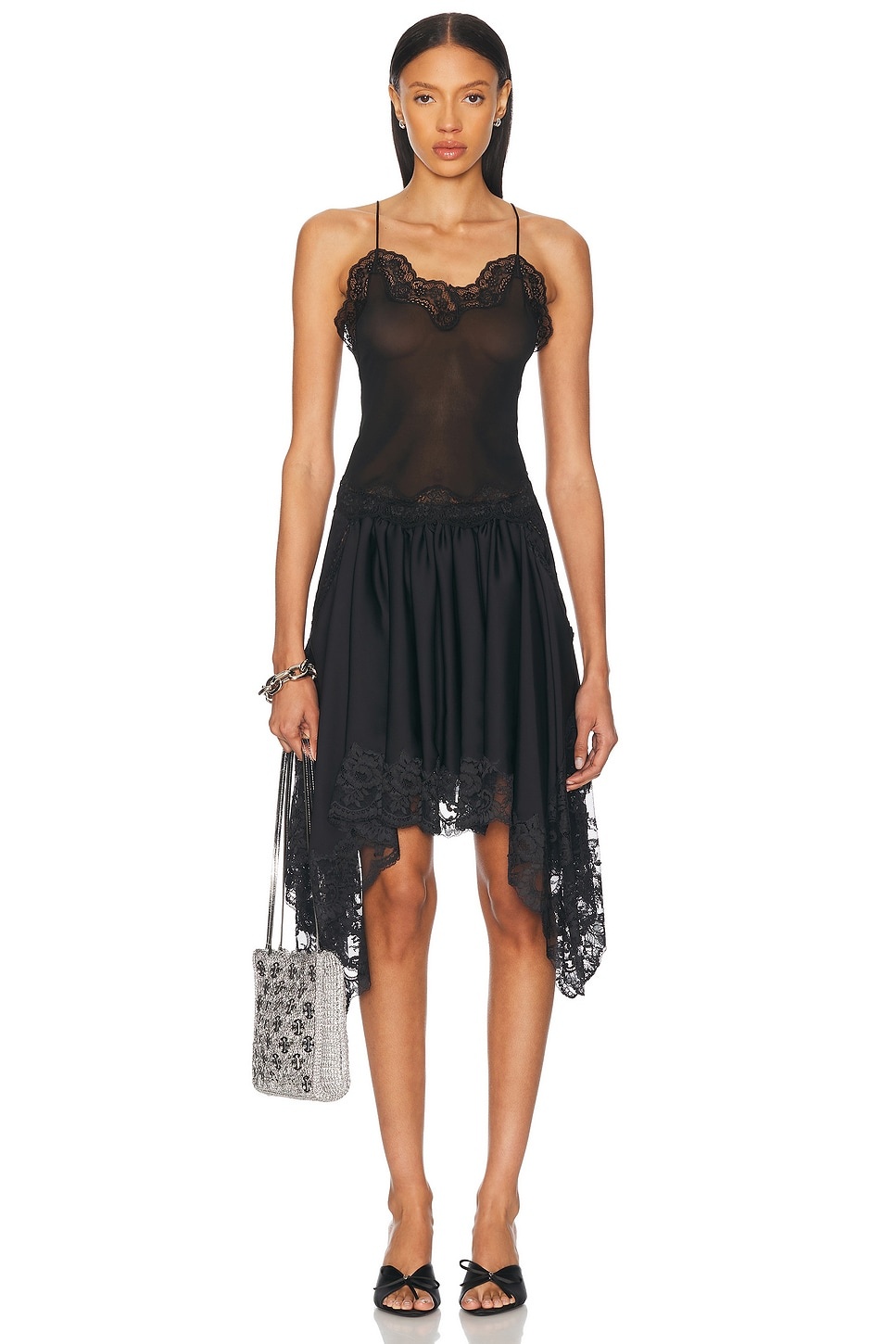 Satin Lace Skirt - 5
