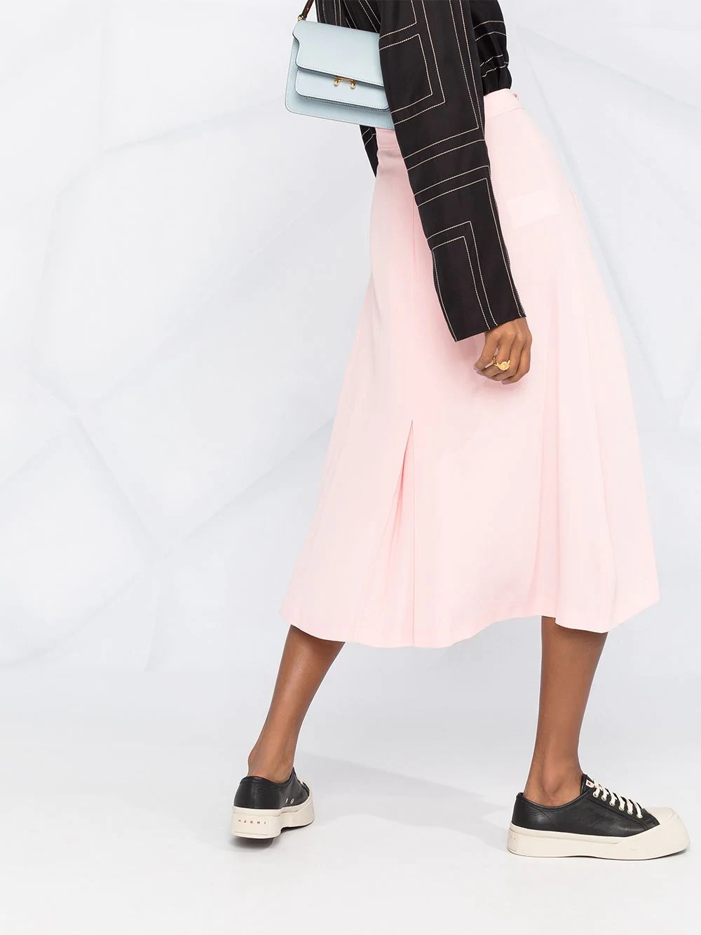 pleated midi skirt - 3