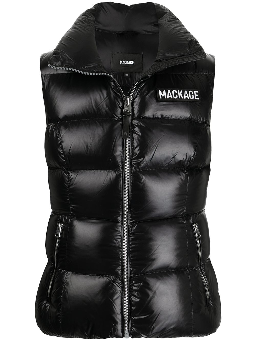 chest logo-patch gilet - 1